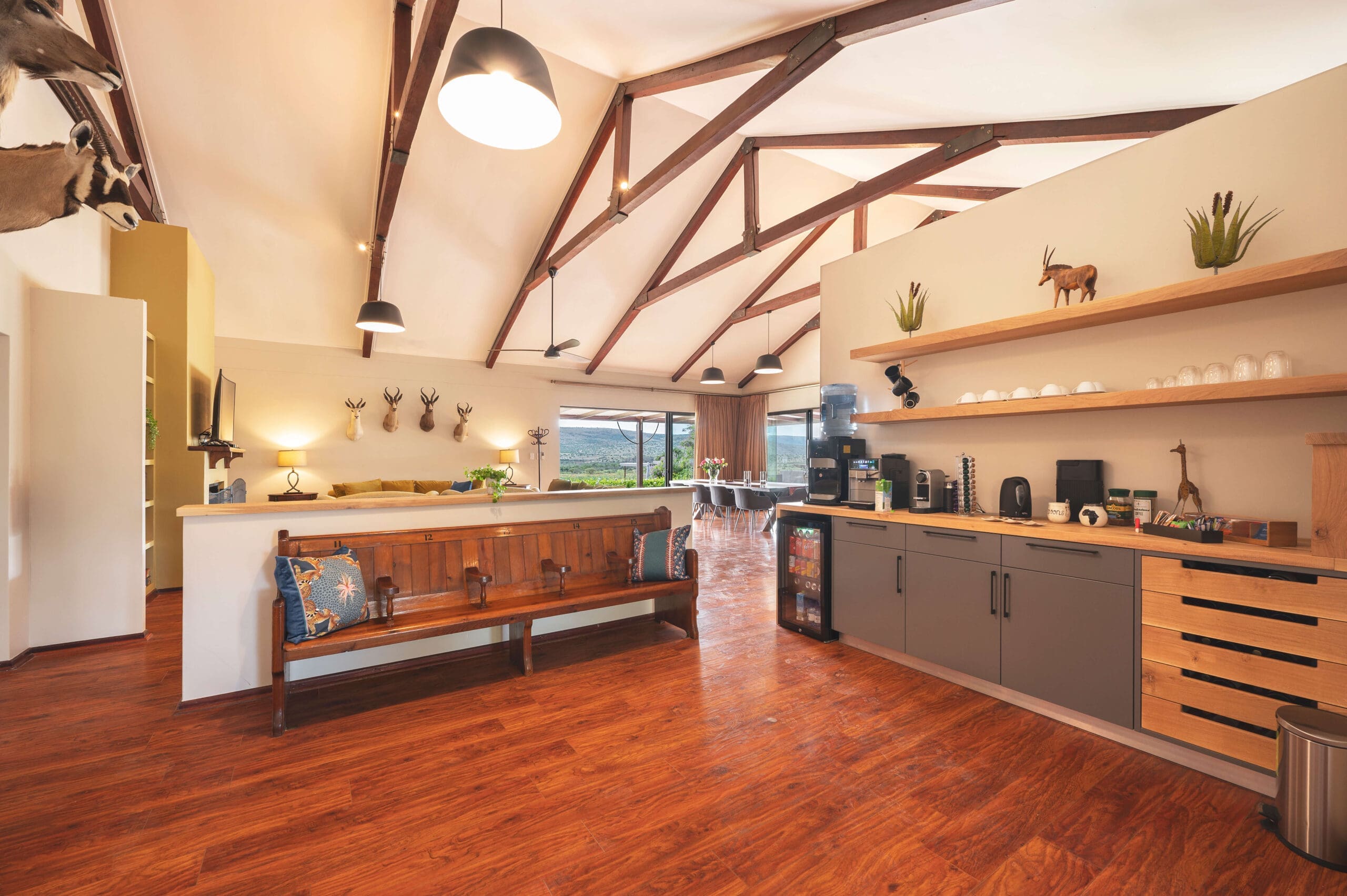 Watch chefs prepare delicious meals in the open kitchen at Ubuninzi.